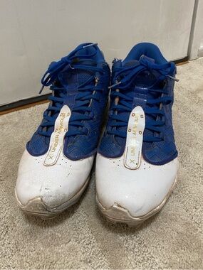 Under Armour Harper 9 "BH Show" Baseball Cleats, Size Men's 9, Blue & White